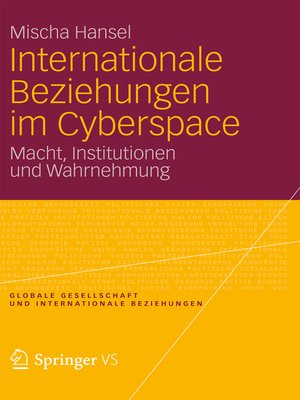 cover image of Internationale Beziehungen im Cyberspace